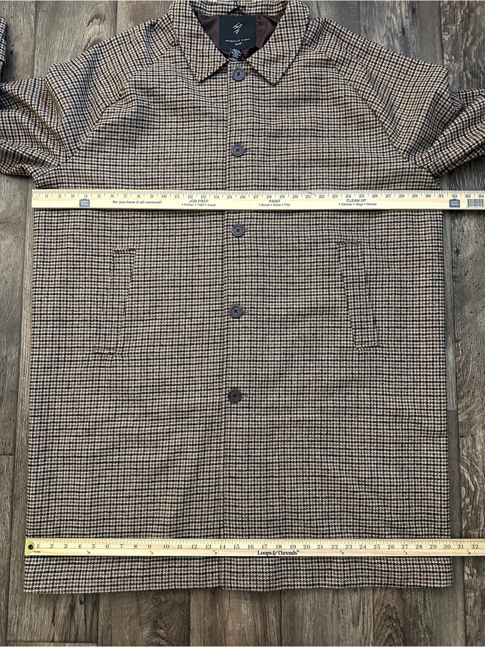 Shaquille O'Neal 20% Wool Midweight Car Coat Men’s Size 3XLT Multicoloured - Picture 8 of 12